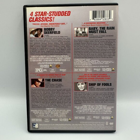 Hollywood Hits 4 Movie Collection Bobby Deerfield Baby The Rain Must Fall - Picture 2 of 3